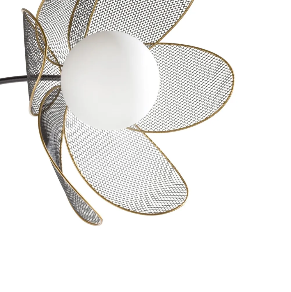 COCOmaison Vloerlampen>Magnolia vloerlamp H185cm 1*E14 - Zwart