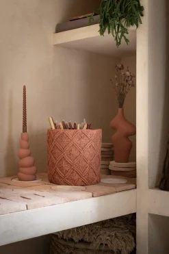 COCOmaison Vazen>Maria vaas H30,5cm - Terracotta