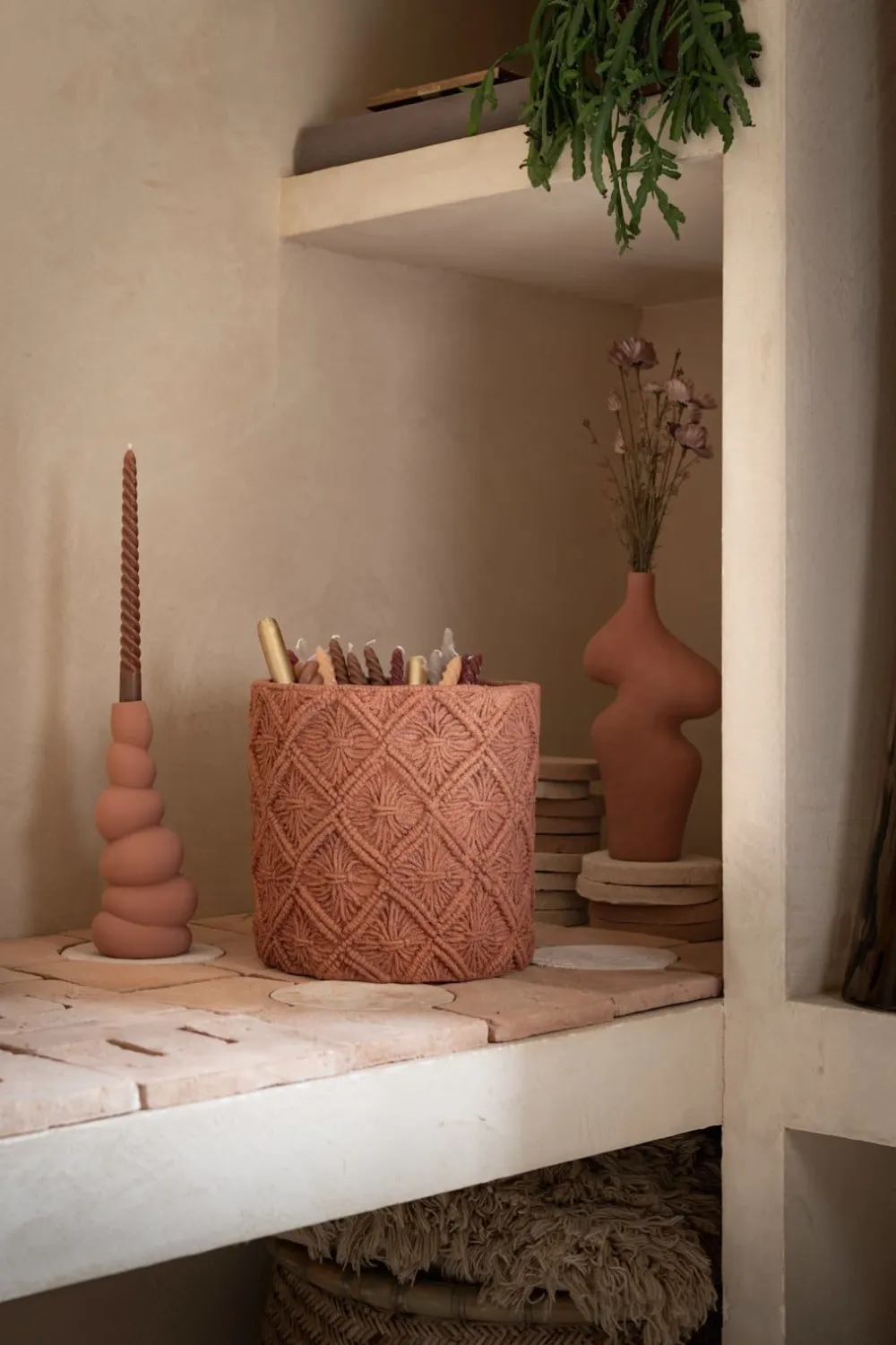 COCOmaison Vazen>Maria vaas H30,5cm - Terracotta