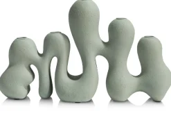 COCOmaison Kandelaars En Kaarsenhouders>Mees kandelaar H25cm - Groen