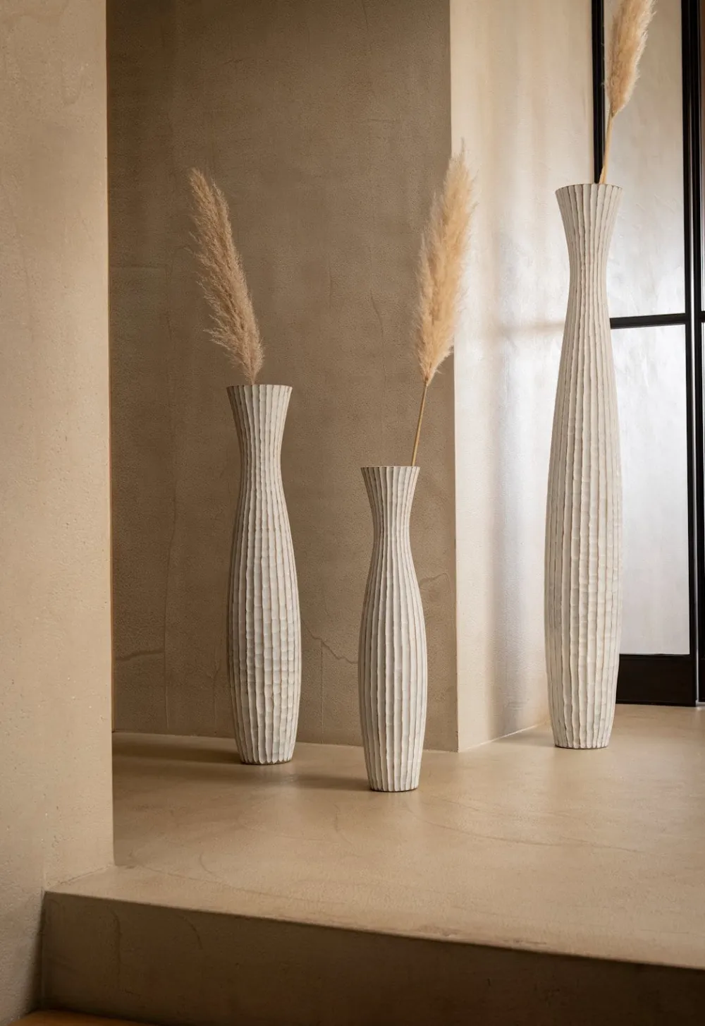 COCOmaison Vazen>Milou vaas H64,5cm - Wit