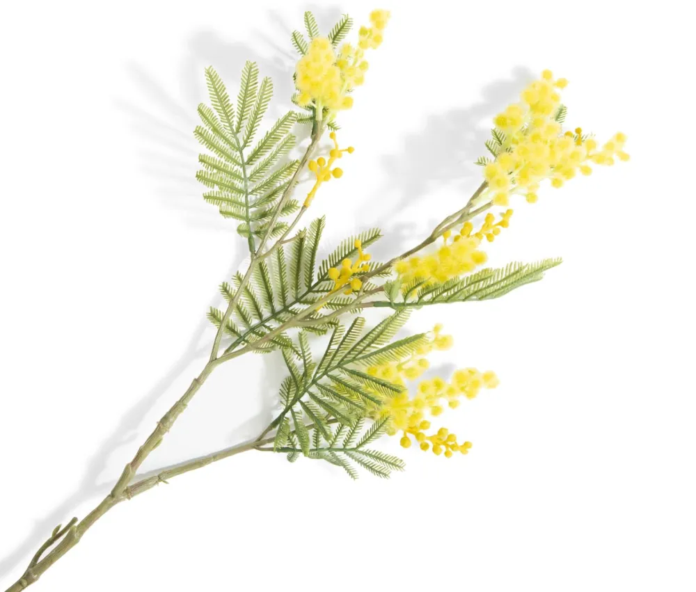 COCOmaison Kunstbloemen En -Planten>Mimosa Branch H110cm kunstbloem - Geel