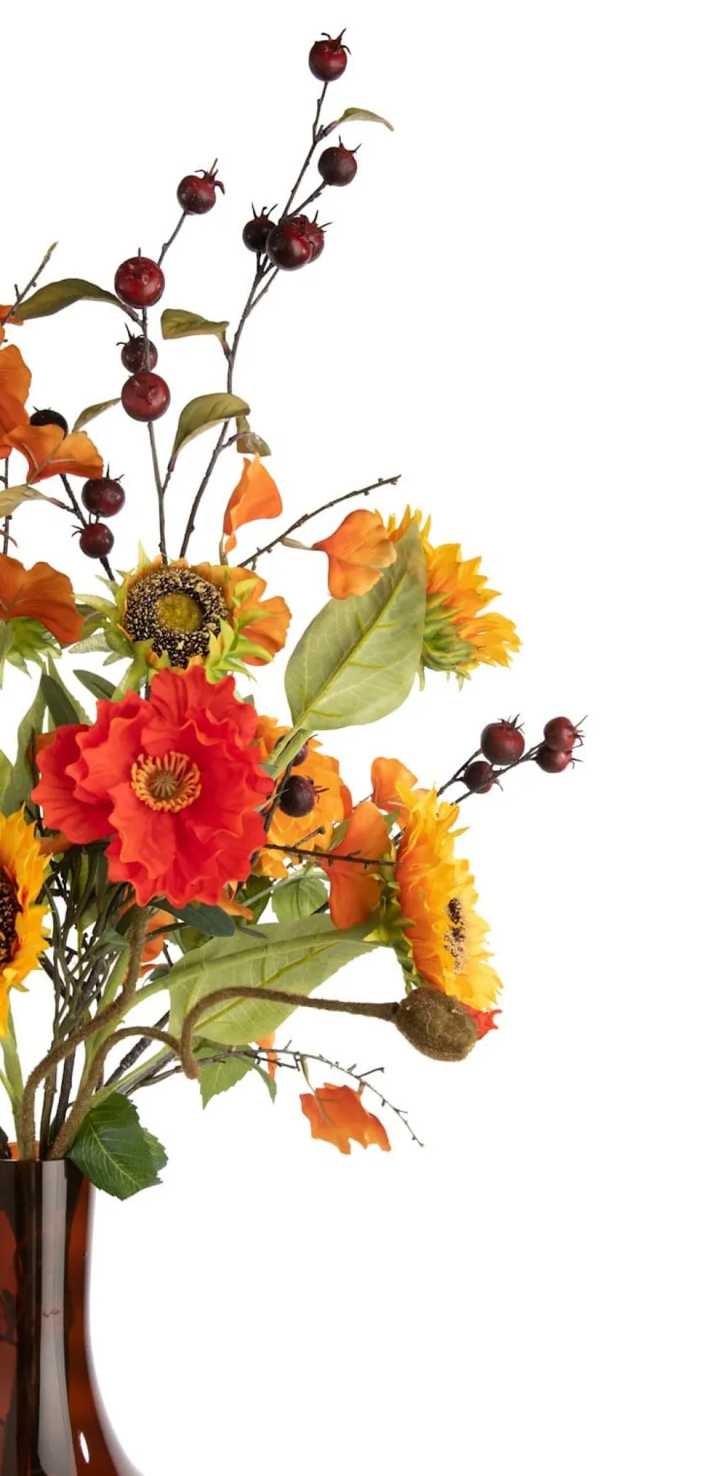 COCOmaison Kunstbloemen En -Planten>Olive Leaf Spray H82cm kunstbloem - Groen
