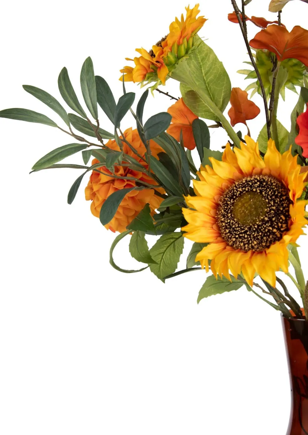 COCOmaison Kunstbloemen En -Planten>Olive Leaf Spray H82cm kunstbloem - Groen