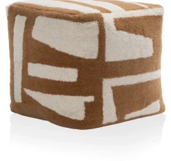 COCOmaison Poefs En Krukken>Olivia poef H40cm - Bruin