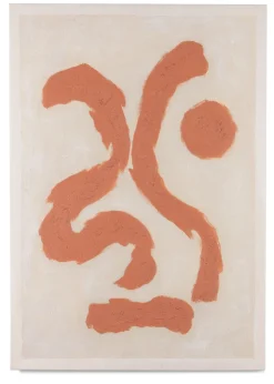 COCOmaison Schilderijen>Organic Abstract set van 2 schilderijen 70x100cm - Oranje