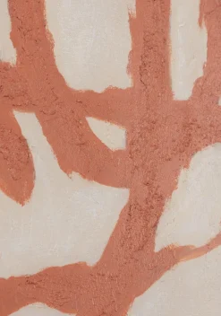 COCOmaison Schilderijen>Organic Abstract set van 2 schilderijen 70x100cm - Oranje