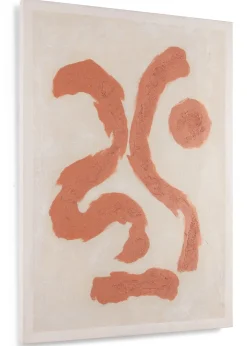 COCOmaison Schilderijen>Organic Abstract set van 2 schilderijen 70x100cm - Oranje