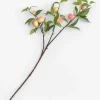 COCOmaison Kunstbloemen En -Planten>Peach spray kunstbloem H85cm - Oranje