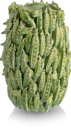 COCOmaison Vazen>Peas in a pot vaas H45cm - Groen