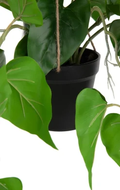 COCOmaison Kunstbloemen En -Planten>Philodendron Scandens H80cm kunstplant - Groen