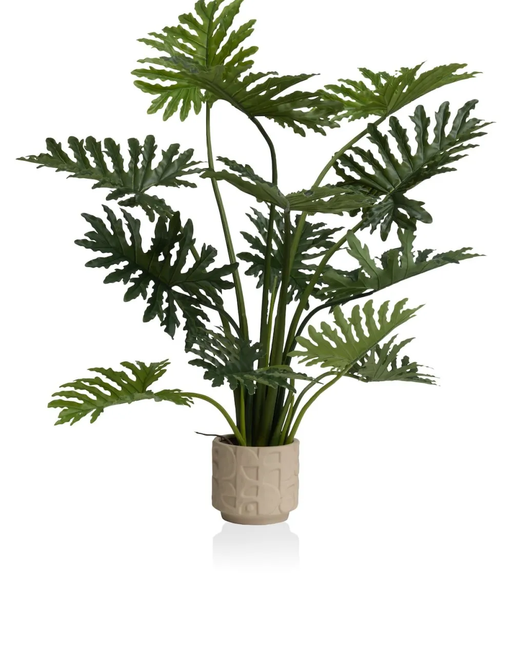 COCOmaison Kunstbloemen En -Planten>Philodendron Selloum kunstplant H125cm - Groen
