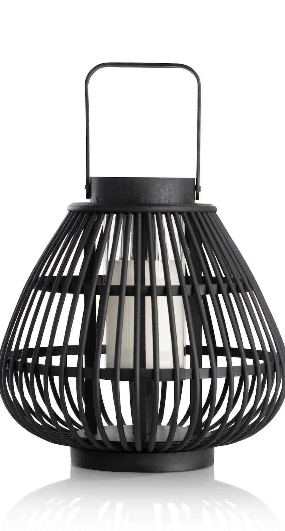 COCOmaison Kandelaars En Kaarsenhouders>Philou windlicht H26,5cm - Zwart