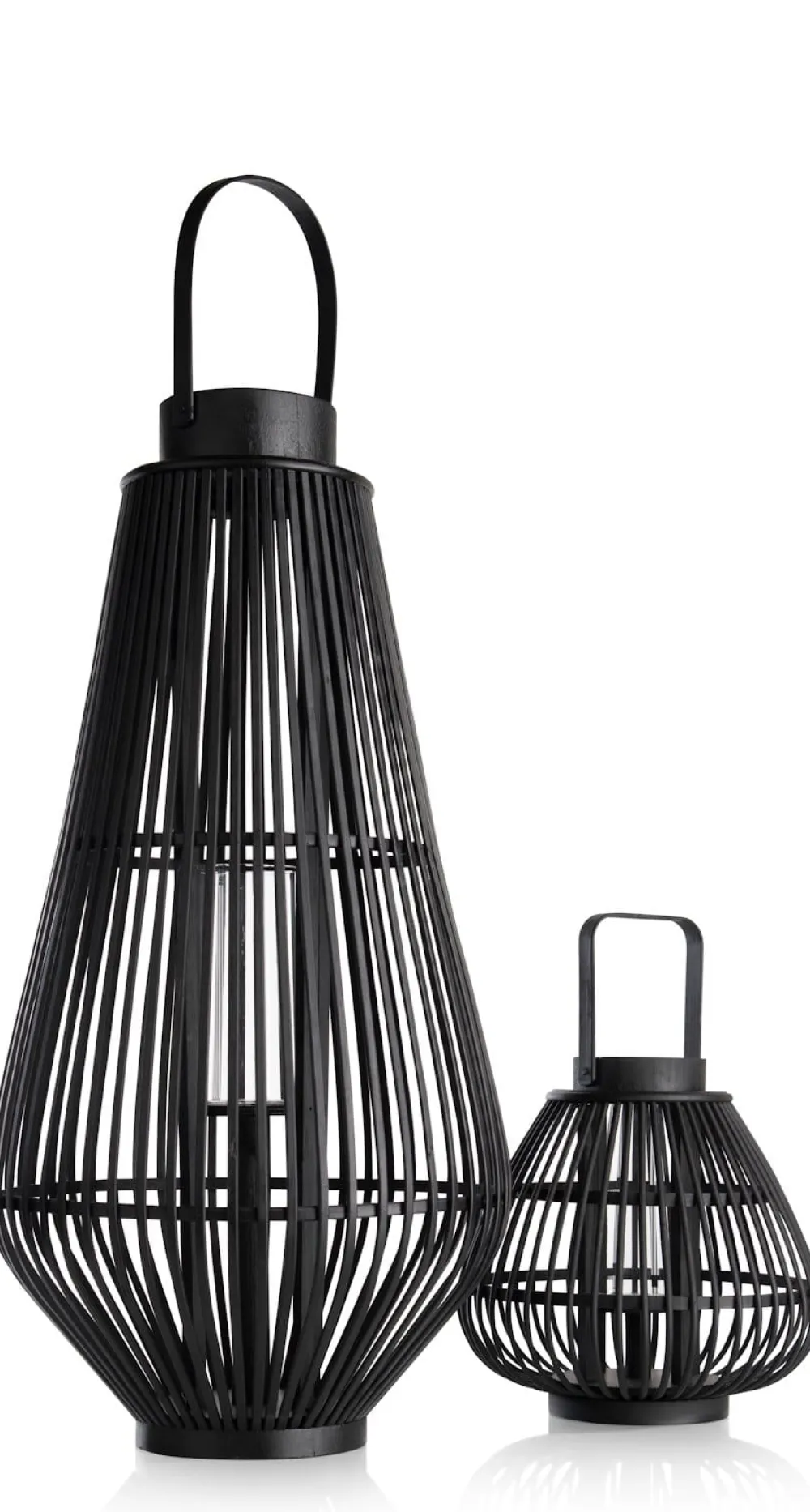 COCOmaison Kandelaars En Kaarsenhouders>Philou windlicht H26,5cm - Zwart
