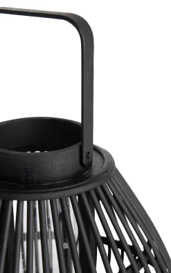 COCOmaison Kandelaars En Kaarsenhouders>Philou windlicht H26,5cm - Zwart