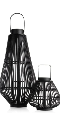 COCOmaison Kandelaars En Kaarsenhouders>Philou windlicht H70,5cm - Zwart