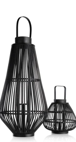 COCOmaison Kandelaars En Kaarsenhouders>Philou windlicht H70,5cm - Zwart