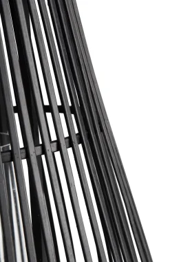 COCOmaison Kandelaars En Kaarsenhouders>Philou windlicht H70,5cm - Zwart