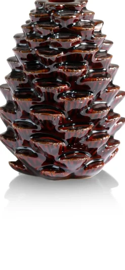 COCOmaison Kandelaars En Kaarsenhouders>Pine kandelaar H12cm - Bruin
