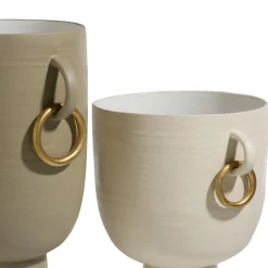 COCOmaison Vazen>Presley vaas H34cm - Beige