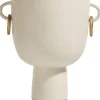 COCOmaison Vazen>Presley vaas H25cm - Cremekleurig