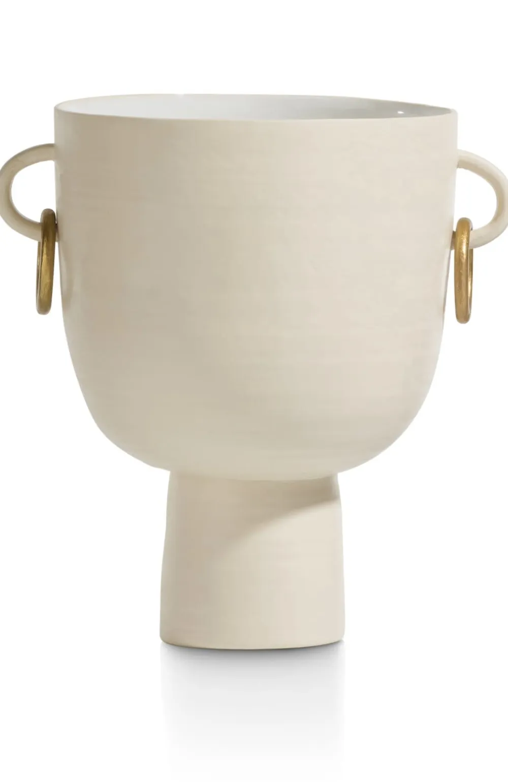 COCOmaison Vazen>Presley vaas H25cm - Cremekleurig