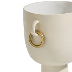 COCOmaison Vazen>Presley vaas H25cm - Cremekleurig
