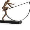 COCOmaison Beelden>Pushing beeld H33cm - Goud