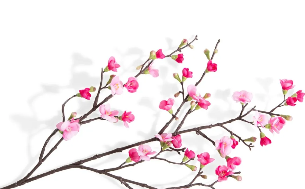COCOmaison Kunstbloemen En -Planten>Qunince Spray H97cm kunstbloem - Roze