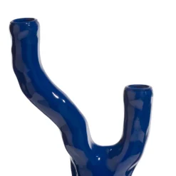 COCOmaison Kandelaars En Kaarsenhouders>Rebecca kandelaar H36cm - Blauw