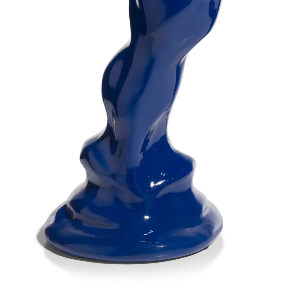 COCOmaison Kandelaars En Kaarsenhouders>Rebecca kandelaar H36cm - Blauw