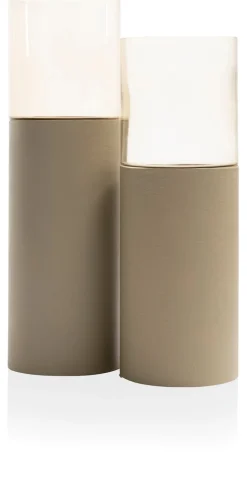 COCOmaison Kandelaars En Kaarsenhouders>Reza windlicht H74cm - Taupe