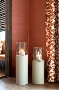 COCOmaison Kandelaars En Kaarsenhouders>Reza windlicht H84cm - Taupe