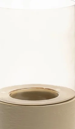 COCOmaison Kandelaars En Kaarsenhouders>Reza windlicht H84cm - Taupe