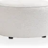 COCOmaison Poefs En Krukken>Roan poef rond H44cm - Creme