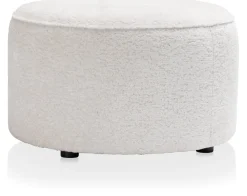 COCOmaison Poefs En Krukken>Roan poef rond H44cm - Creme