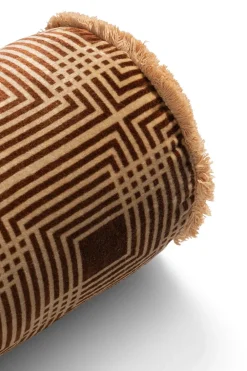 COCOmaison Sierkussens>Robbie bolster kussen 45x18cm - Bruin