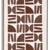 COCOmaison Schilderijen>Rune schilderij 80x120cm - Bruin
