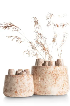 COCOmaison Vazen>Safia vaas H21cm - Beige