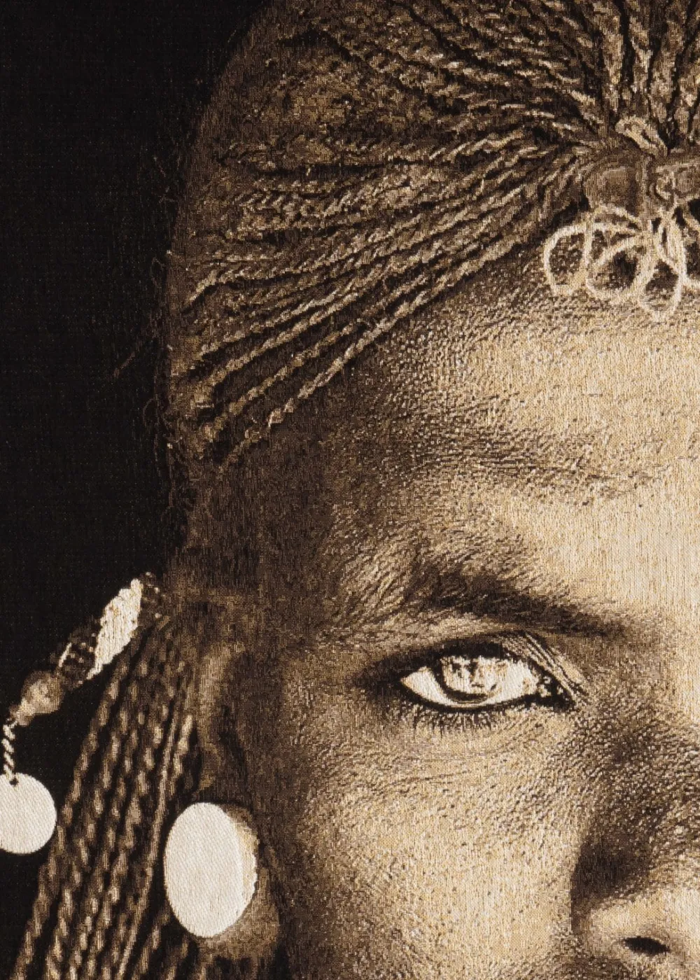 COCOmaison Schilderijen>Samburu Warrior schilderij 75x125cm - Multikleur