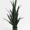 COCOmaison Kunstbloemen En -Planten>Sansevieria kunstplant H115cm - Groen