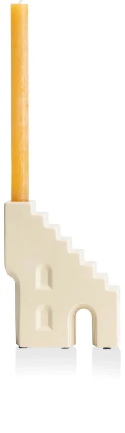 COCOmaison Kandelaars En Kaarsenhouders>Skala kandelaar H17.6cm - Cremekleurig
