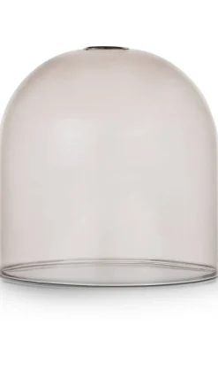 COCOmaison Vervanging Glas>Skylar glazen bol D22cm - Zwart / antraciet