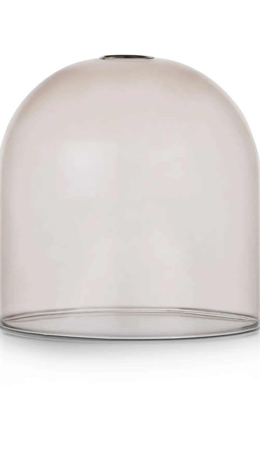 COCOmaison Vervanging Glas>Skylar glazen bol D22cm - Zwart / antraciet