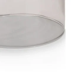 COCOmaison Vervanging Glas>Skylar glazen bol D22cm - Zwart / antraciet