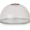 COCOmaison Vervanging Glas>Skylar glazen bol D15cm - Zwart / antraciet