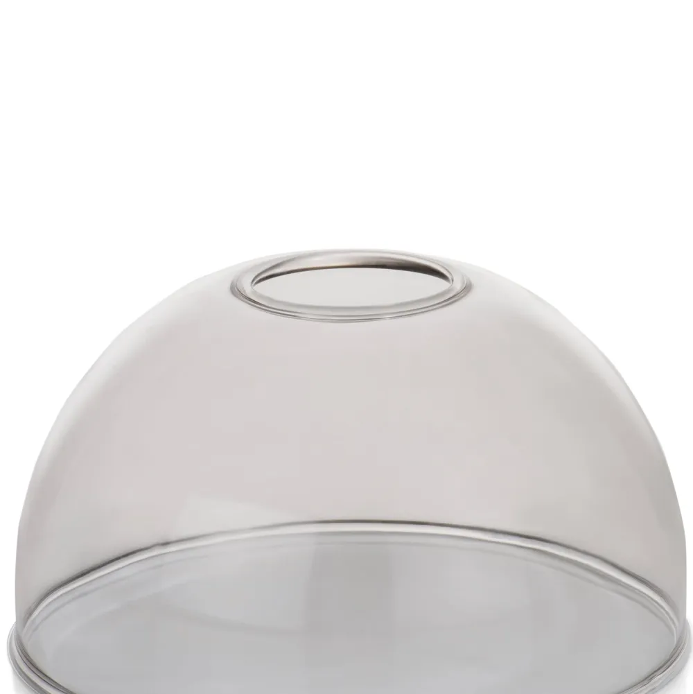 COCOmaison Vervanging Glas>Skylar glazen bol D15cm - Zwart / antraciet