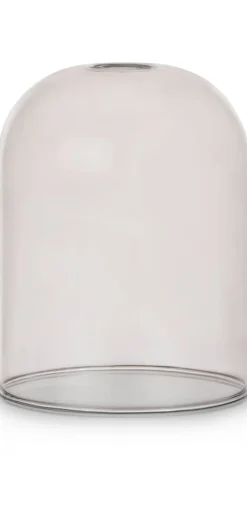 COCOmaison Vervanging Glas>Skylar glazen bol D16cm - Zwart / antraciet