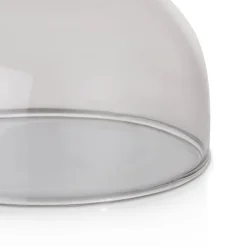 COCOmaison Vervanging Glas>Skylar glazen bol D10cm - Zwart / antraciet