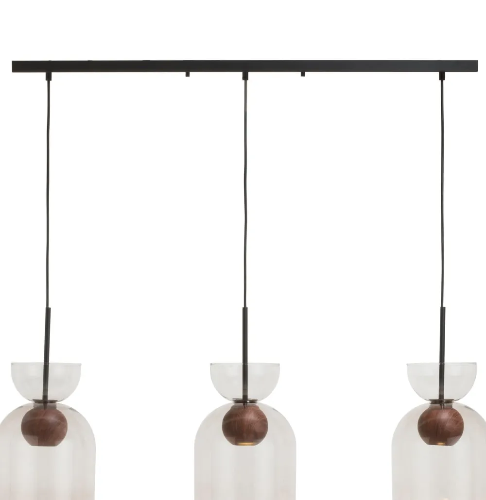 COCOmaison Hanglampen>Skylar hanglamp 3*GU10 - Zwart / antraciet